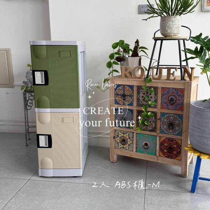 2人 ABS櫃- M 指紋型電子鎖櫃台中更衣室置物櫃